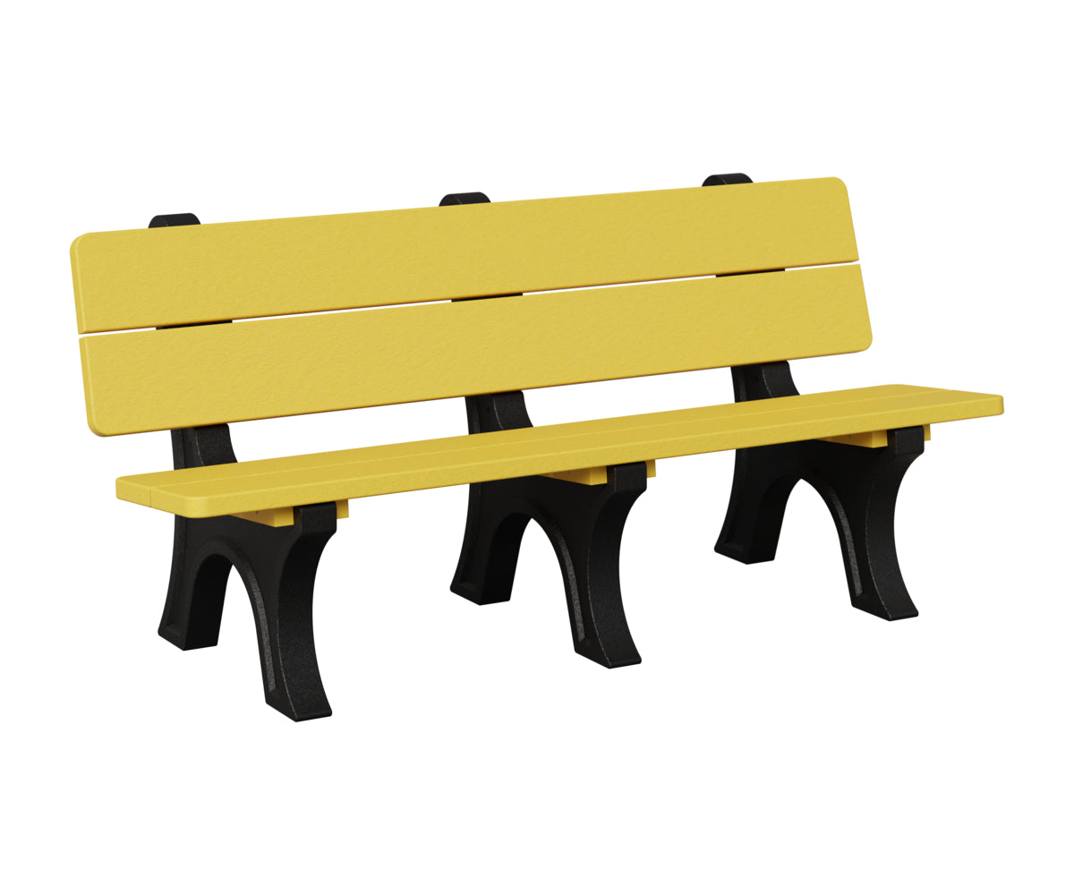 Berlin Gardens Park Bench in Sunburst Yellow