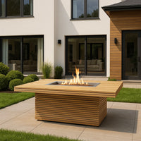 Anderson Teak Louvre Rectangular Fireplace Table