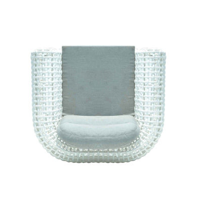 Dynasty Outdoor Armchair (White Mushroom) with Sunbrella Cushion
