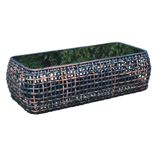 Dynasty Outdoor Coffee Table with Glass (Black Mushroom)