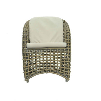 Dynasty 7-Piece Dining Set with Sunbrella Cushion (Kubu Mushroom)