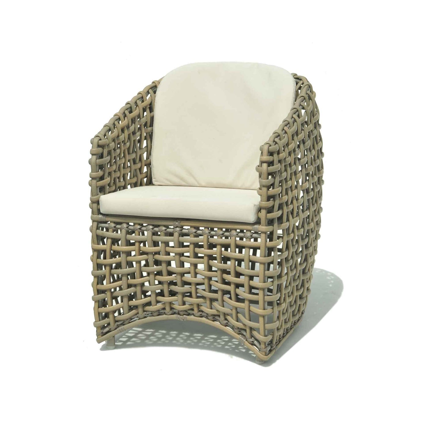 Dynasty 7-Piece Dining Set with Sunbrella Cushion (Kubu Mushroom)