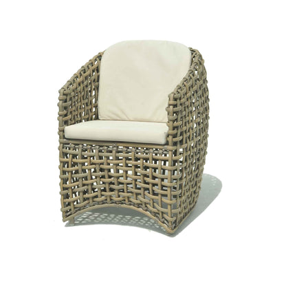 Dynasty 7-Piece Dining Set with Sunbrella Cushion (Kubu Mushroom)