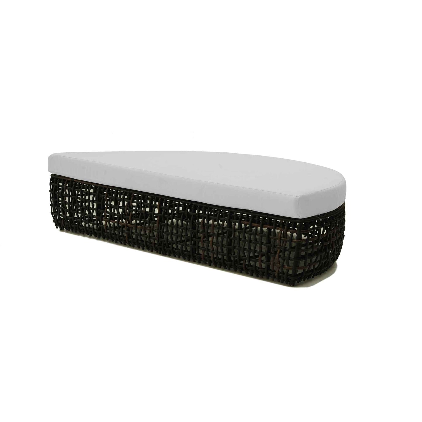 Dynasty Daybed with Canopy and Sunbrella Cushions (Black Mushroom)