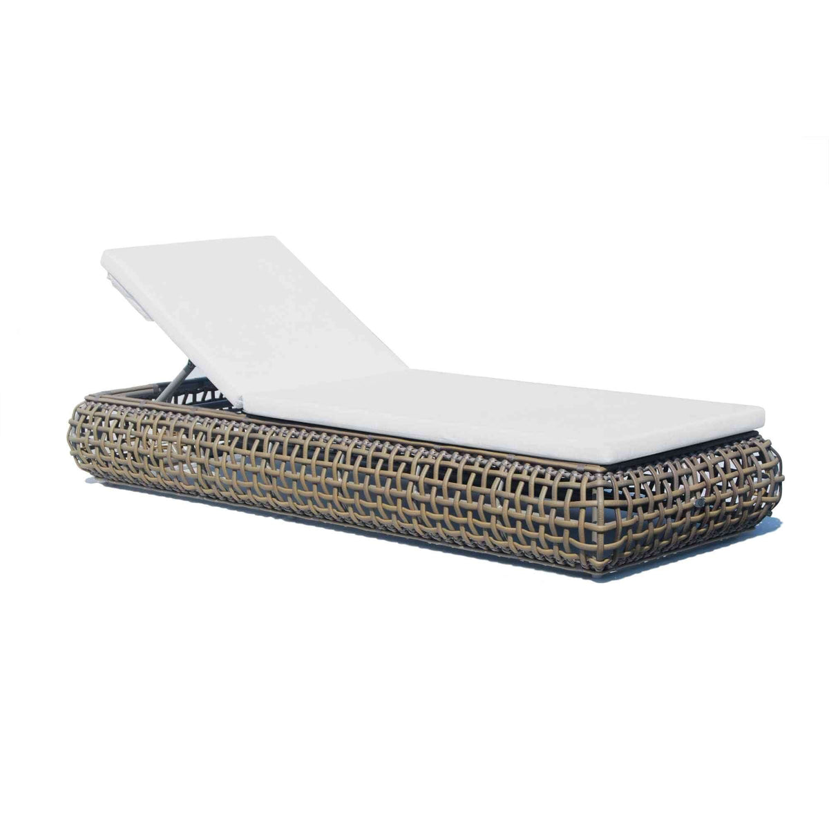 Dynasty Chaise Lounger with Sunbrella Cushion (Kubu Mushroom) (view 1)