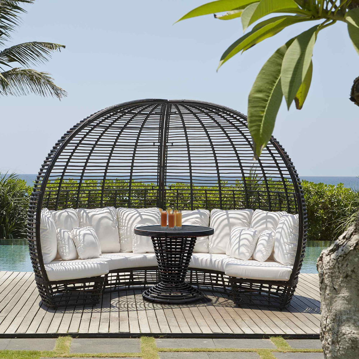 Nexus Daybed with Table and Sunbrella Cushions (view 1)