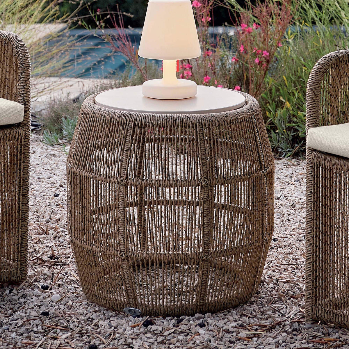 Calixto Side Table with Glass (view 1)