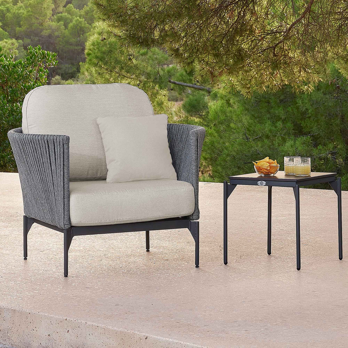 Boston Armchair with Sunbrella Cushion (view 3)