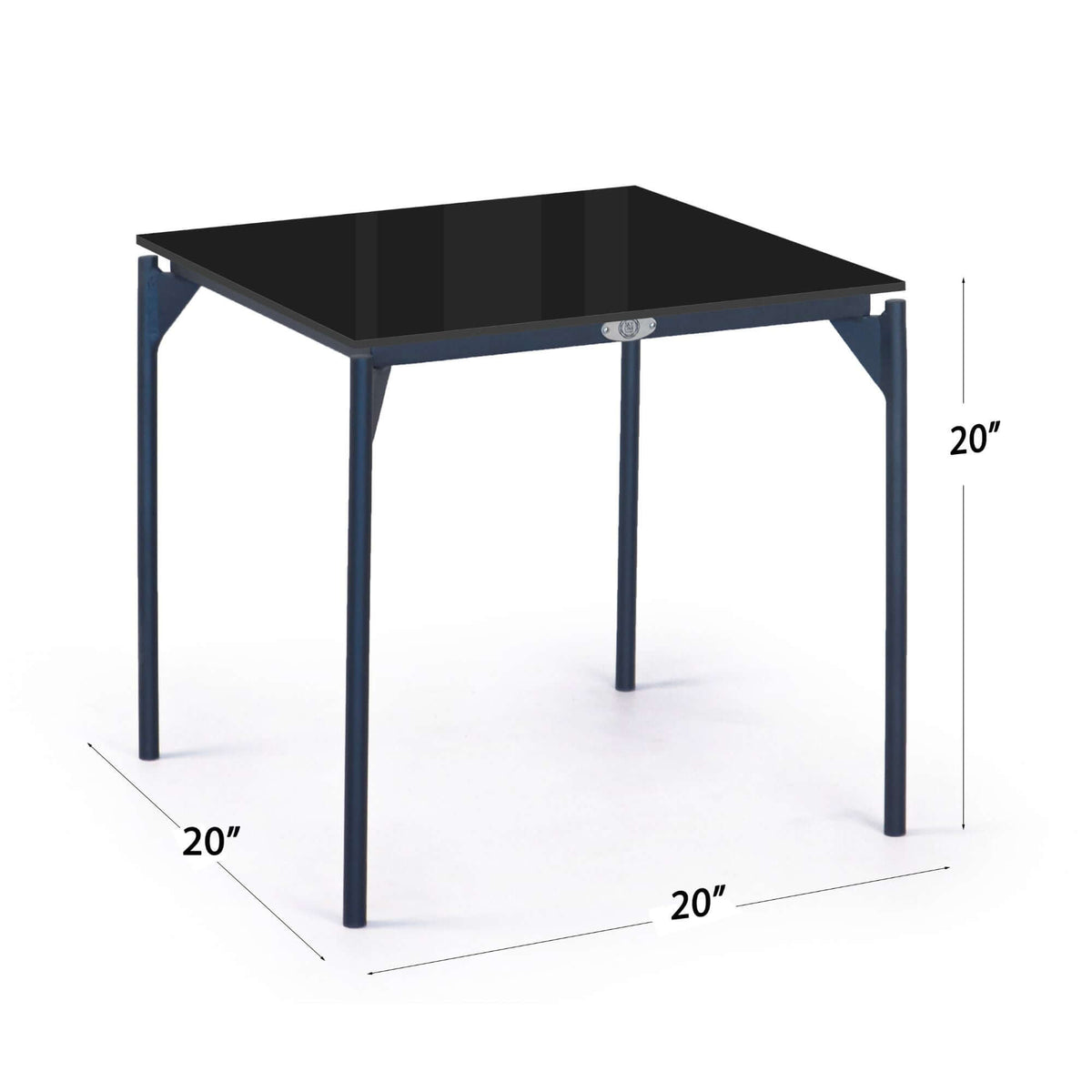 Boston Side Table with Glass (view 3)