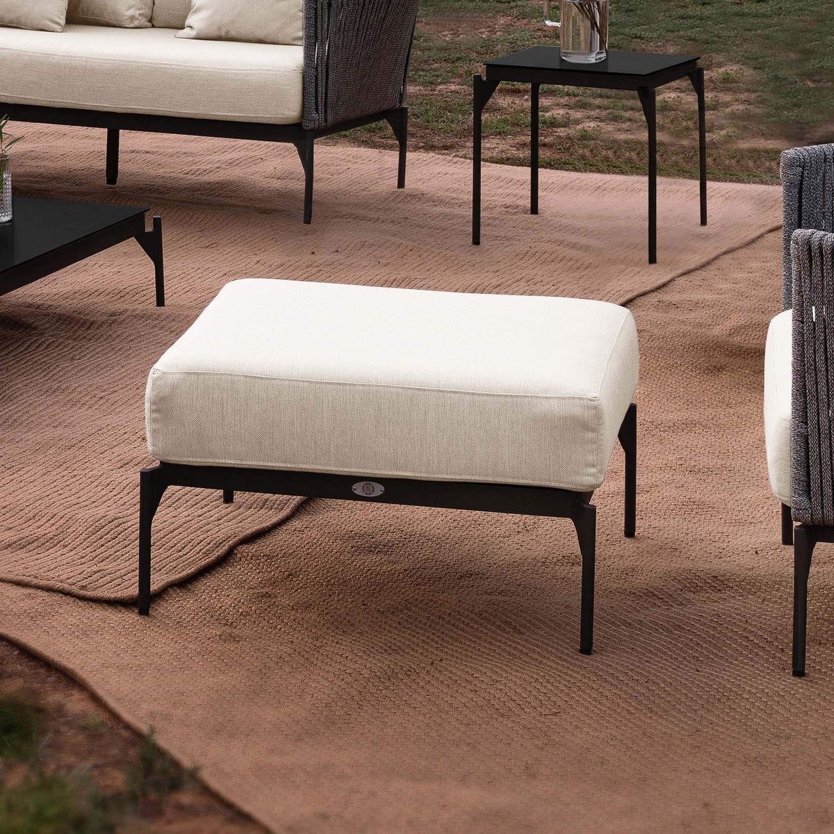 Boston Ottoman with Sunbrella Cushion (view 2)