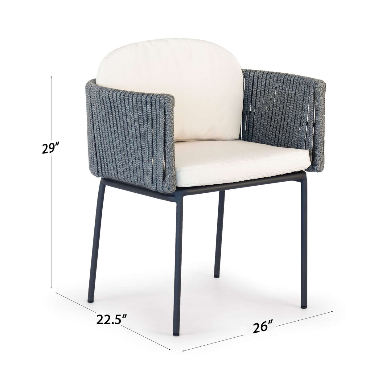 Boston Dining Armchair with Sunbrella Cushion (view 3)