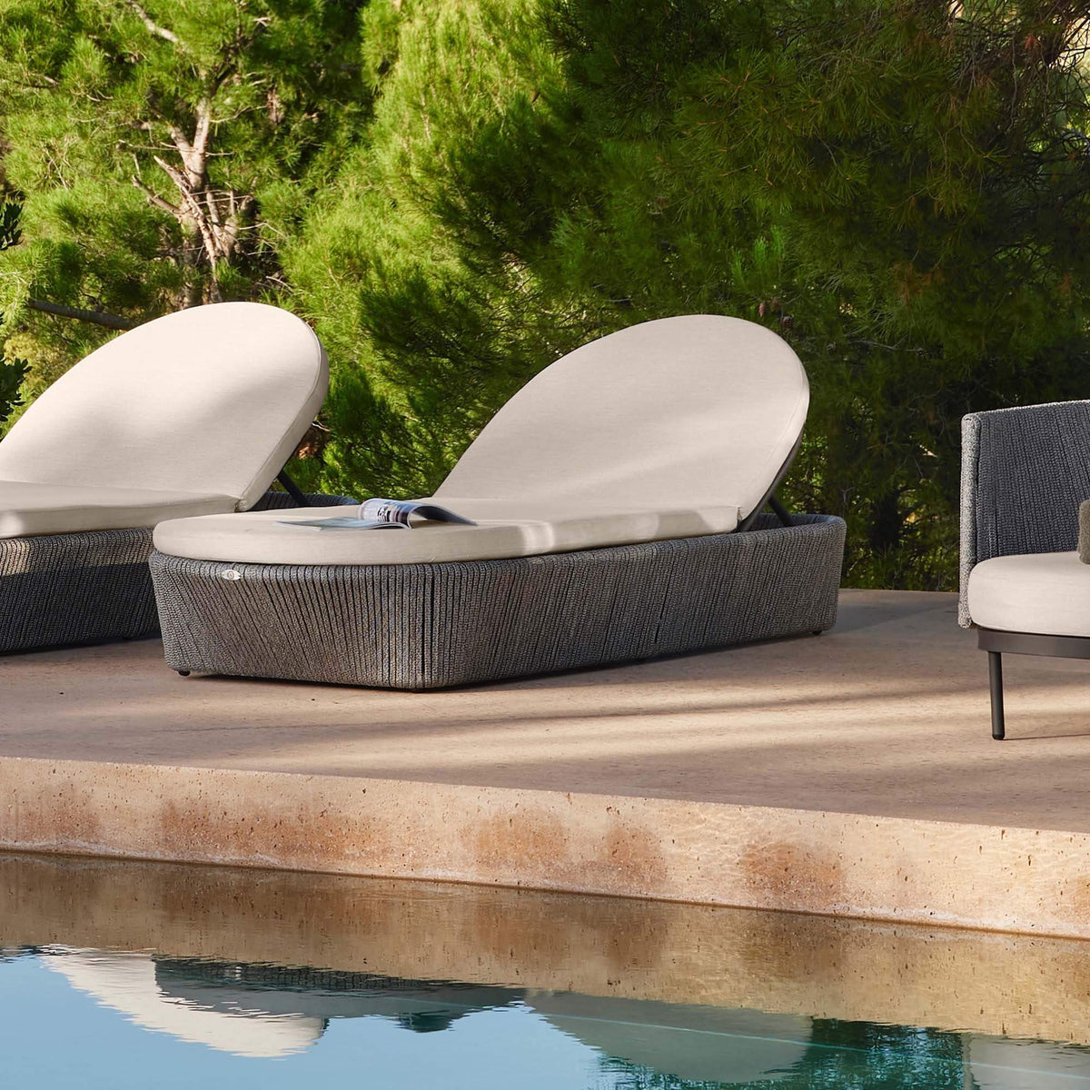 Boston Chaise Lounger with Sunbrella Cushion (view 1)