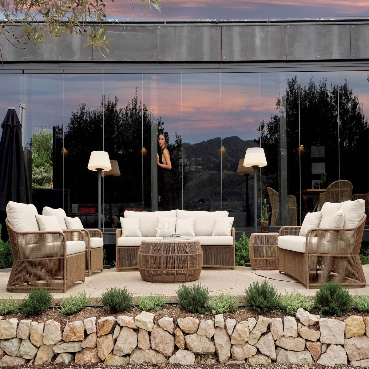 Calixto 6-Piece Seating Set with Sunbrella Cushions (view 1)
