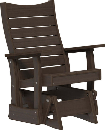 LuxCraft 2' Contour Poly Glider — ergonomic contoured backrest for outdoor use