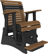 LuxCraft 2' Plain Outdoor Balcony Glider Chair