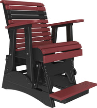 LuxCraft 2' Plain Outdoor Balcony Glider Chair