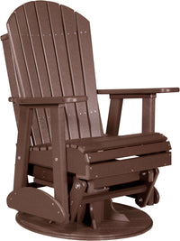 LuxCraft 2' Adirondack Outdoor Swivel Glider Chair