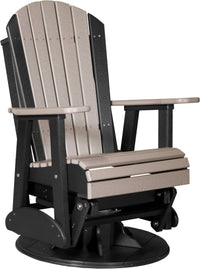 LuxCraft 2' Adirondack Outdoor Swivel Glider Chair