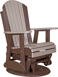 LuxCraft 2' Adirondack Outdoor Swivel Glider Chair