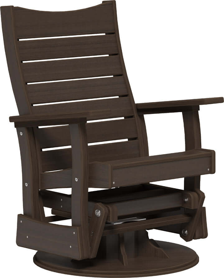 LuxCraft 2' Contour Swivel Glider — 360-degree swivel and glide motion for pool deck conversation