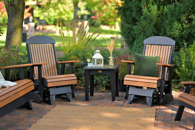 LuxCraft 2' Classic 3-Piece Outdoor Glider Set
