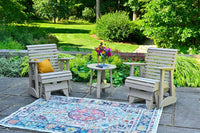 LuxCraft 2' Plain 3-piece Outdoor Glider Set