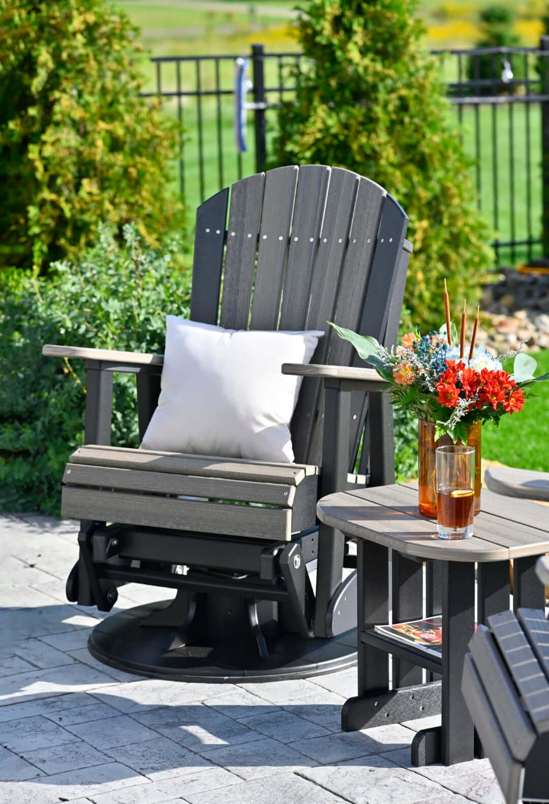 LuxCraft 2' Adirondack Swivel Glider