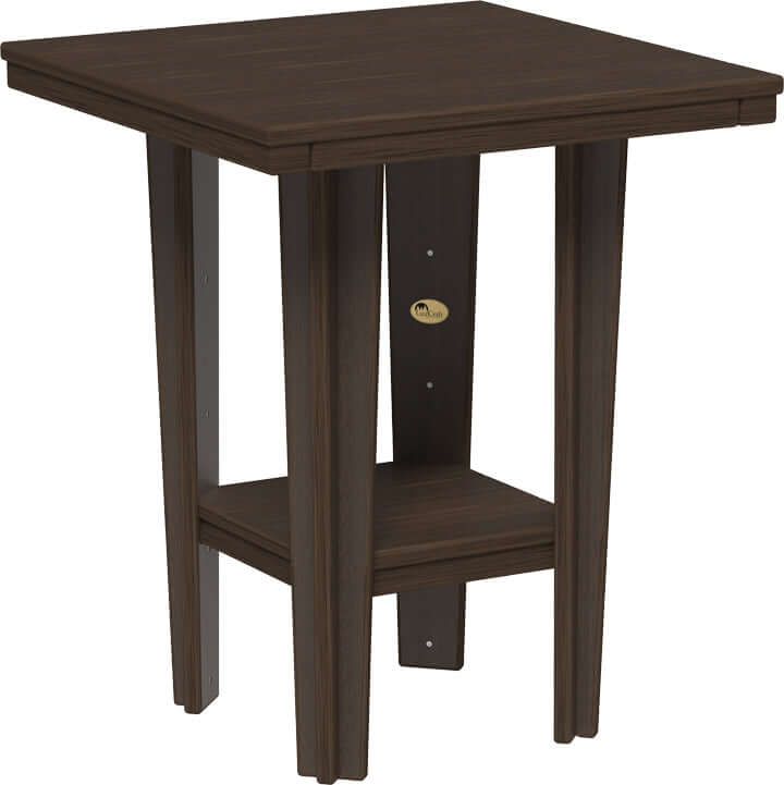 LuxCraft 30" Square Bistro Table | Dining Height — four-equal-sided table, recycled HDPE construction