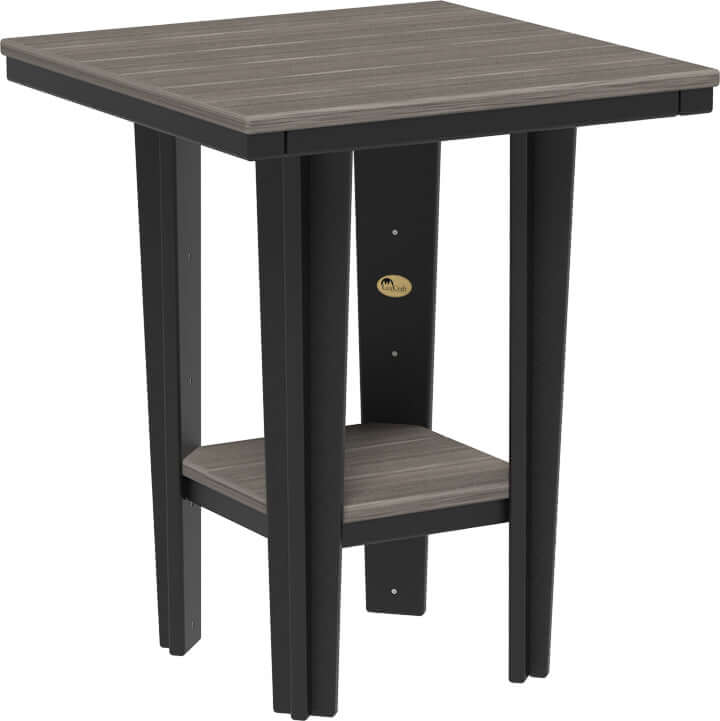 LuxCraft 30" Square Bistro Table | Counter Height — four-equal-sided table, fade-resistant poly