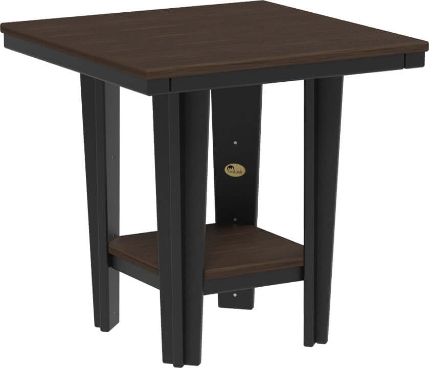 LuxCraft 30" Square Bistro Table | Dining Height — four-equal-sided table, recycled HDPE construction