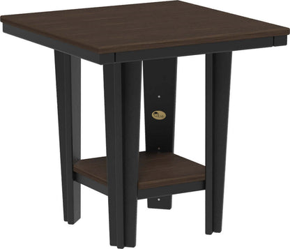 LuxCraft 30" Square Bistro Table | Dining Height — four-equal-sided table, recycled HDPE construction