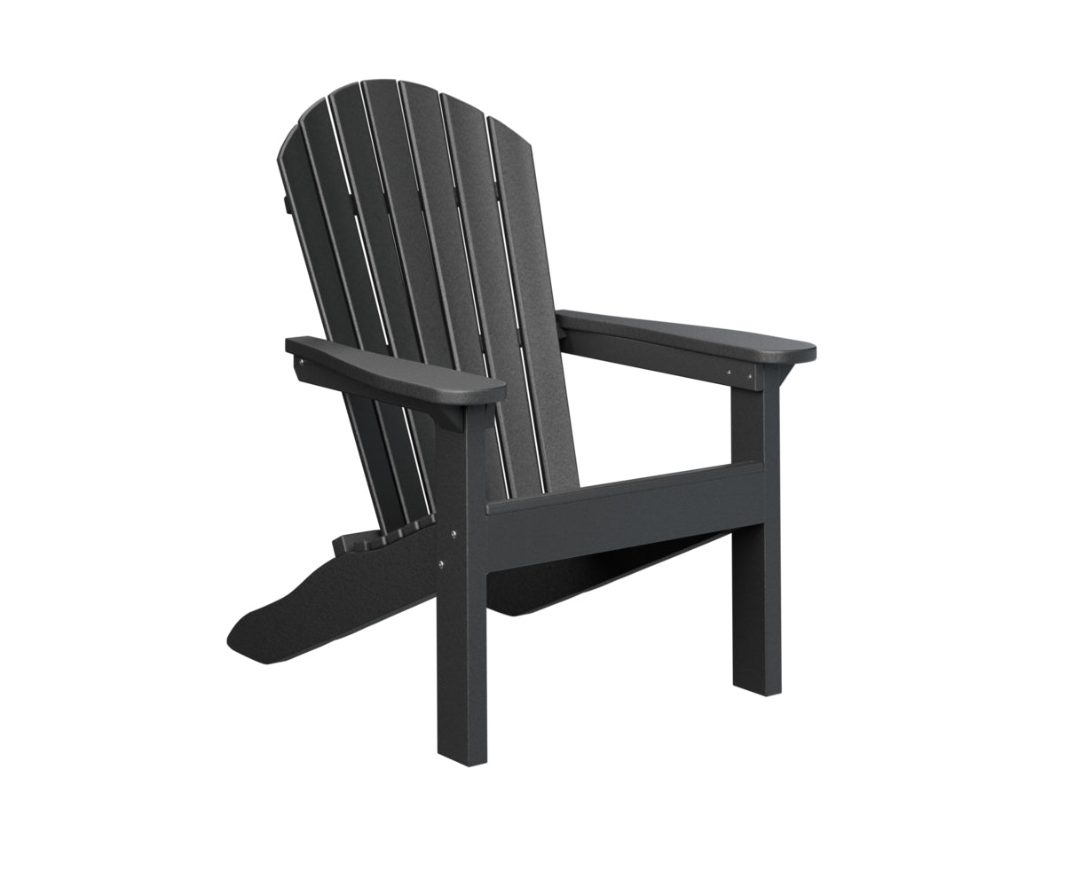 Berlin Gardens Comfo Back Adirondack Chair in Black