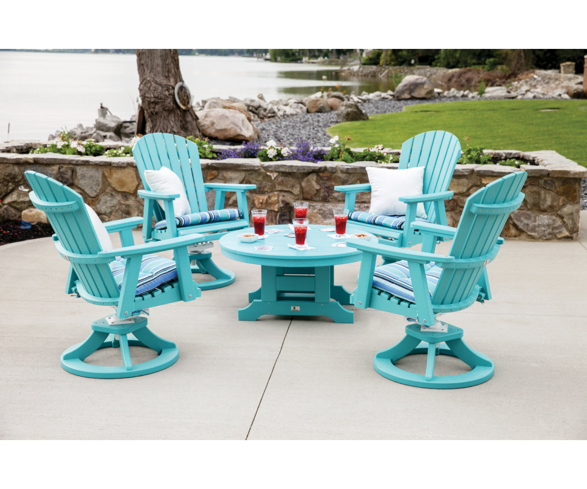 Berlin Gardens Comfo Back Swivel Rocker Dining Chair lifestyle 1