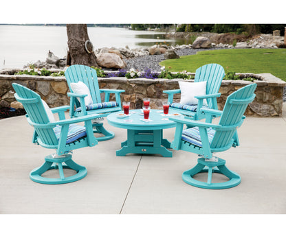 Berlin Gardens Comfo Back Swivel Rocker Dining Chair lifestyle 1