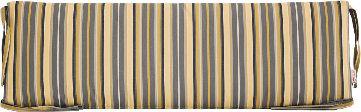 LuxCraft 41" Outdoor Café Bench Cushion configured for bench seating padding — fade-resistant fabric