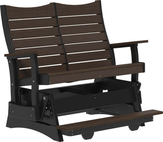 LuxCraft 4' Contour Balcony Glider for outdoor balcony seating