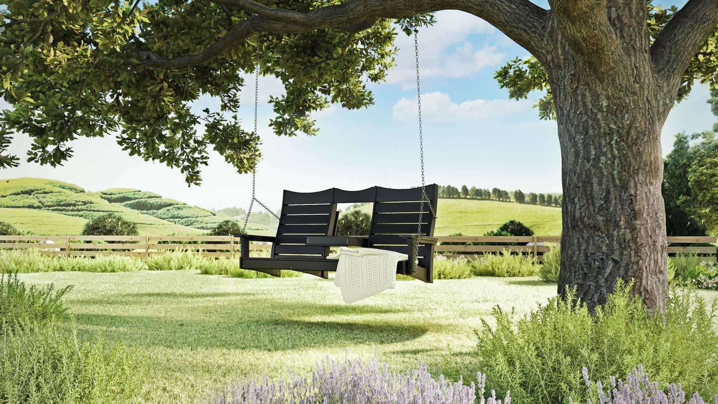LuxCraft 5' Contour Outdoor Swing