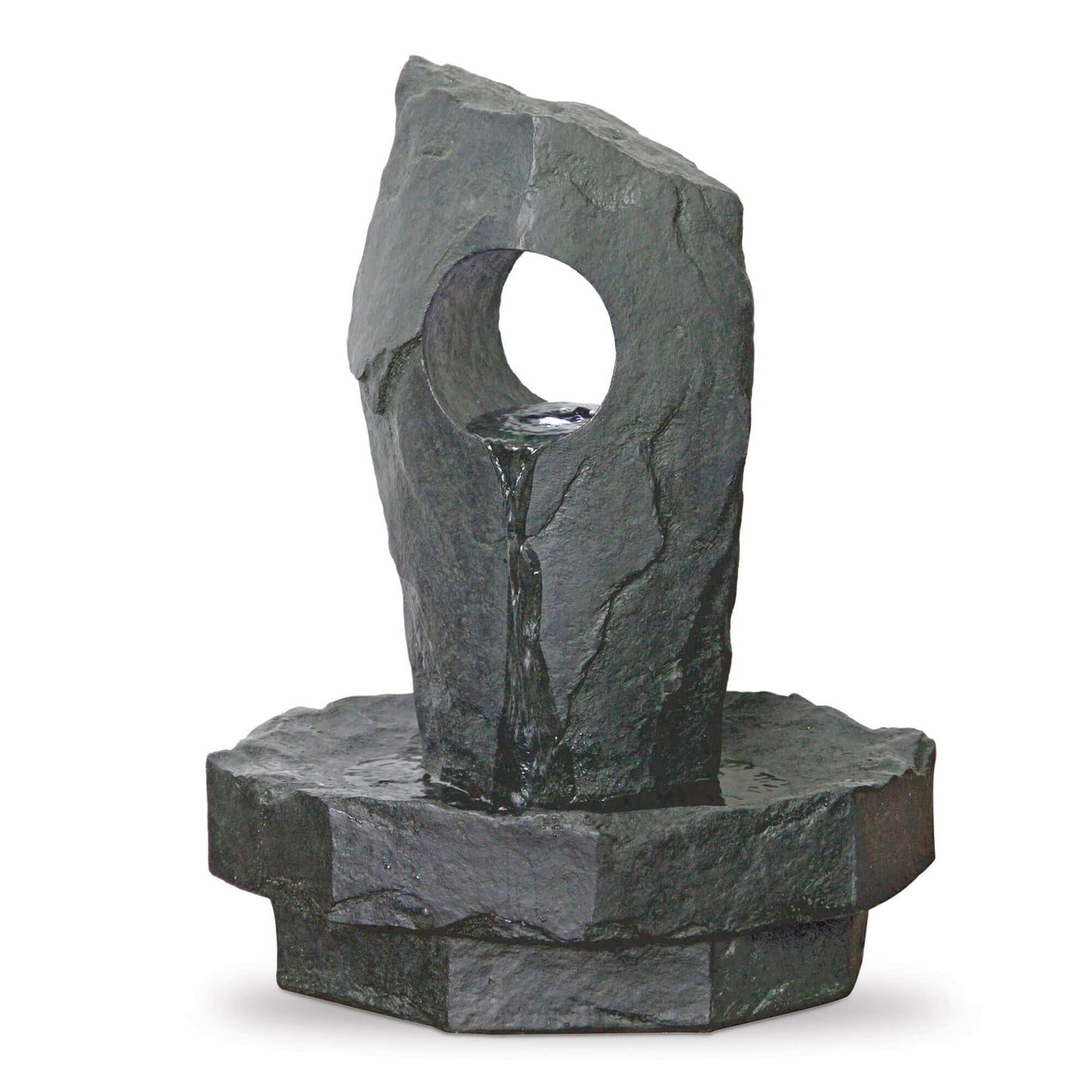 Melrose International Stone Standing Rock Fountain 27.5"H