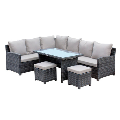 Spectrum 5-Piece Sectional Dining Set with Cushions