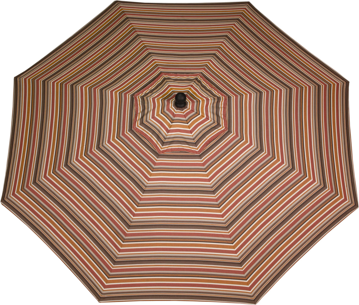 LuxCraft 9' Aluminum Patio Umbrella in Red — tilt-and-crank market umbrella, fade-resistant fabric