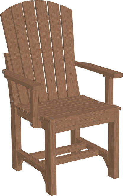 LuxCraft Adirondack Outdoor Dining Arm Chair