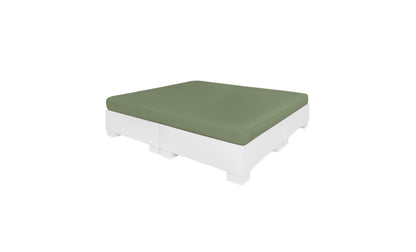 Ledge Lounger Affinity Square Sunbed with Flat Cushion, square pool bed with flat cushion