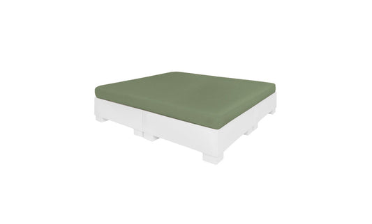 Ledge Lounger Affinity Square Sunbed with Flat Cushion, square pool bed with flat cushion