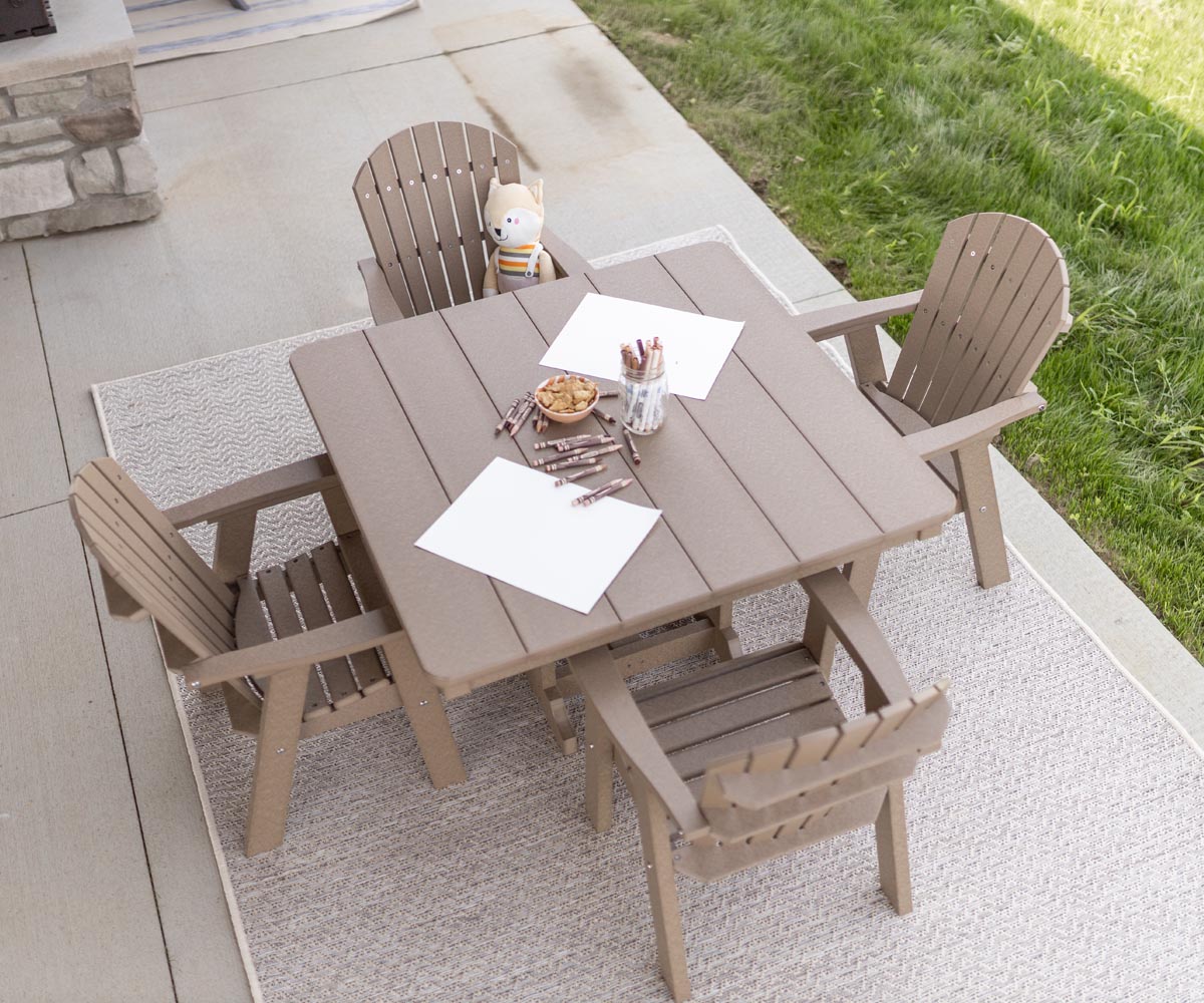 Berlin Gardens Kids Comfo 33″ Square Table lifestyle 3