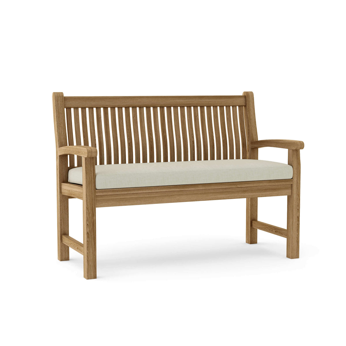 Sunbrella Canvas Natural Cushion Color Option for Anderson Teak Sahara 2 Seater Bench
