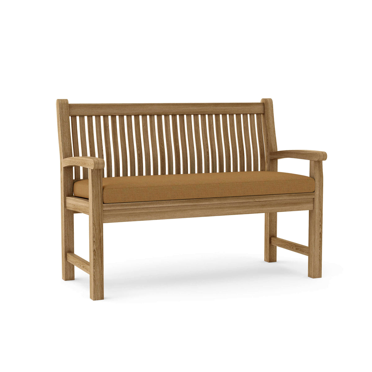 Sunbrella Canvas Teak Cushion Color Option for Anderson Teak Sahara 2 Seater Bench