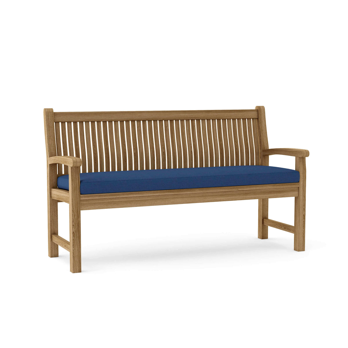 Sunbrella Canvas Navy Cushion Color Option for Anderson Teak Sahara 3 Seater Bench