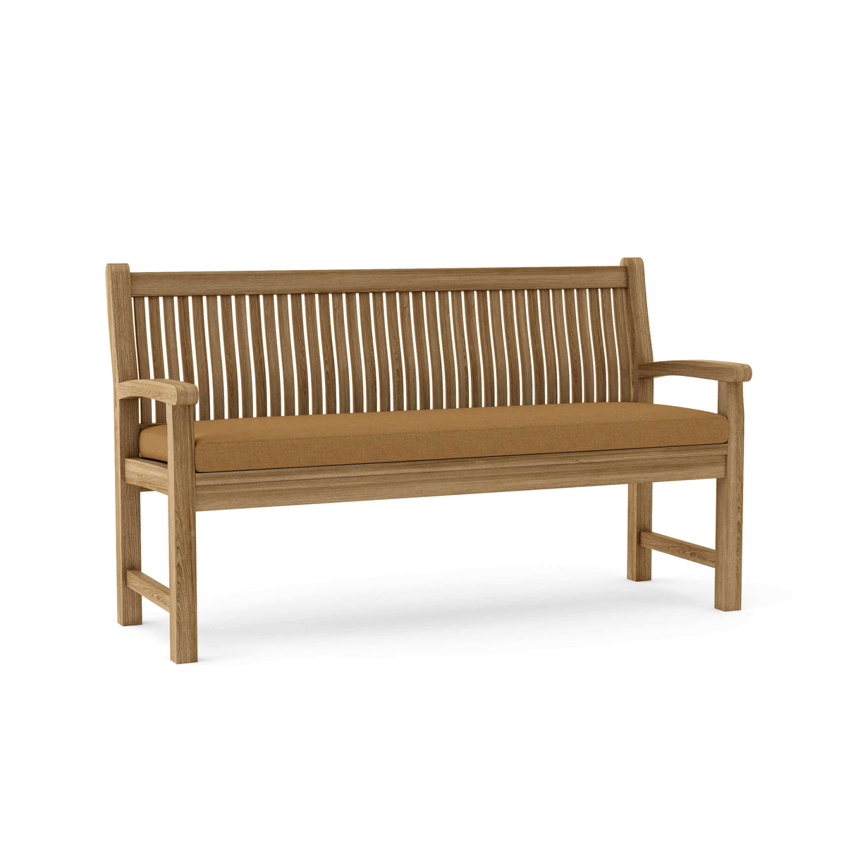 Sunbrella Canvas Teak Cushion Color Option for Anderson Teak Sahara 3 Seater Bench
