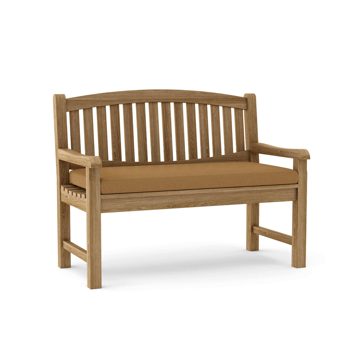 Sunbrella Canvas Teak Cushion Color Option for Anderson Teak Kingston 2 Seater Bench