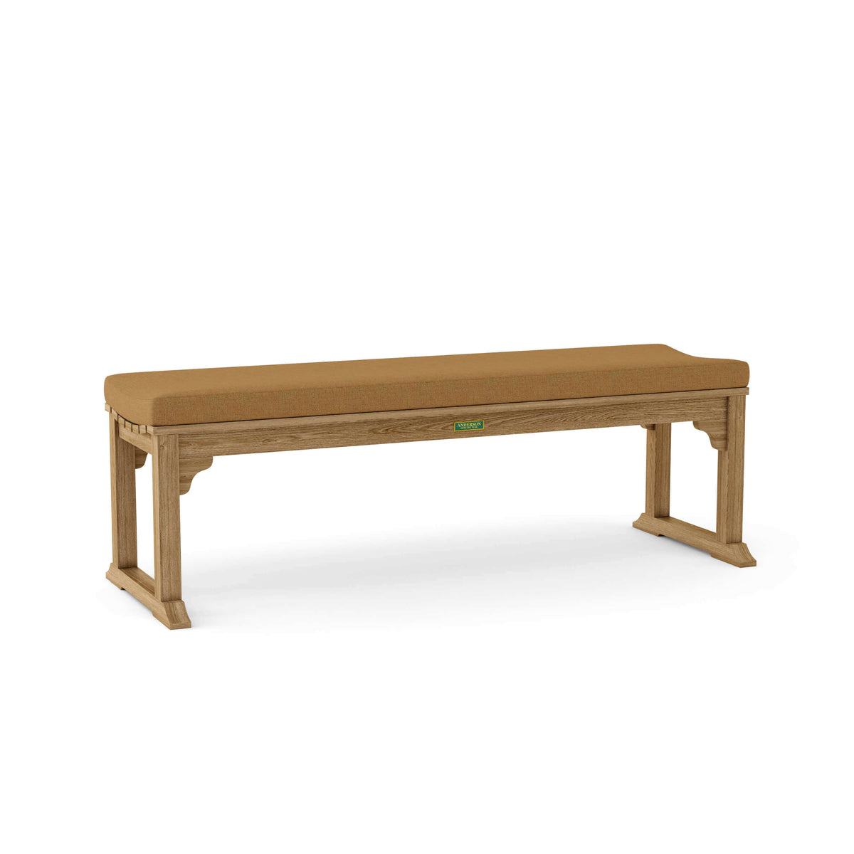 Sunbrella Canvas Teak Cushion Color Option for Anderson Teak Mason 3 Seater Backless Bench